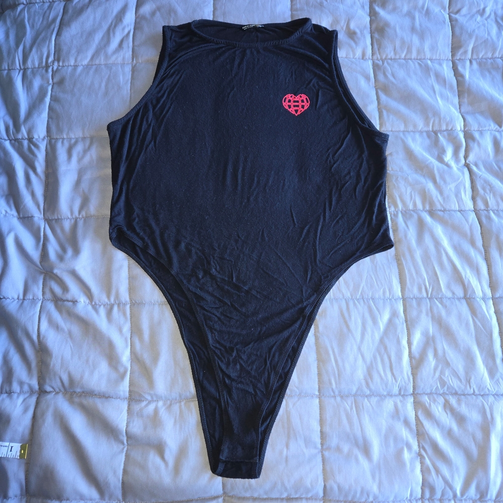 Shein Curve Black Bodysuit